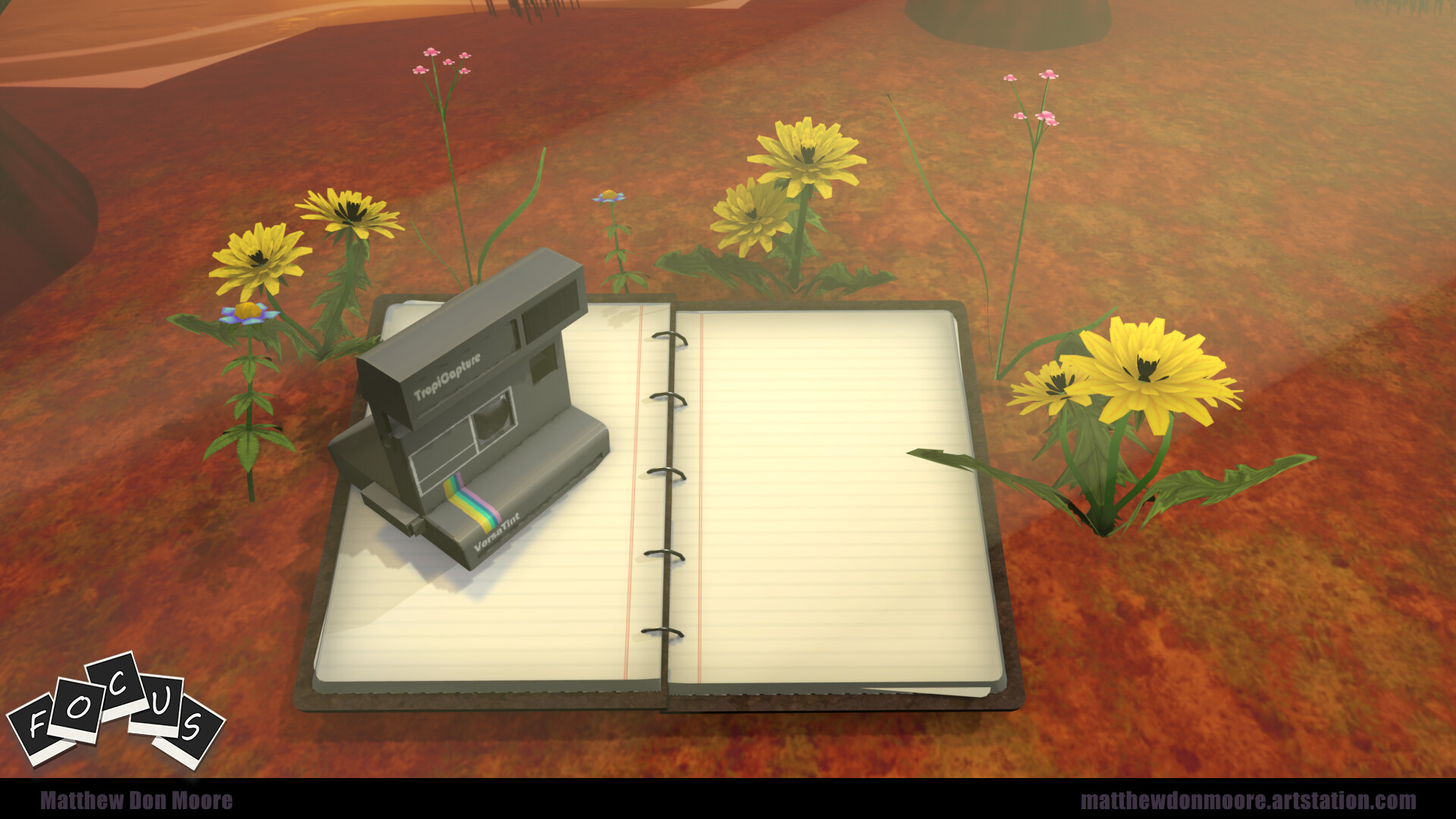 Camera, Journal, and Foliage