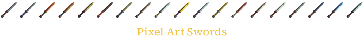 Pixel Art Swords