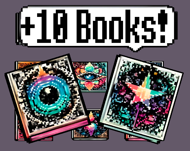 Pixel art Sprites! - Books! #1 - Items/Objets/Icons/Tilsets
