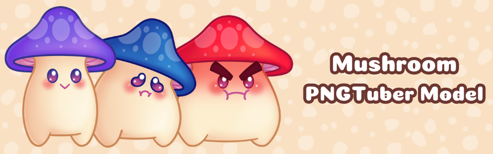 Mushroom PNGTuber Model