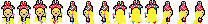 clownpiece sprite sheet