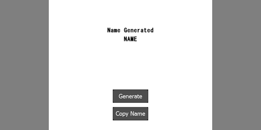Cover image for Character Name Generator