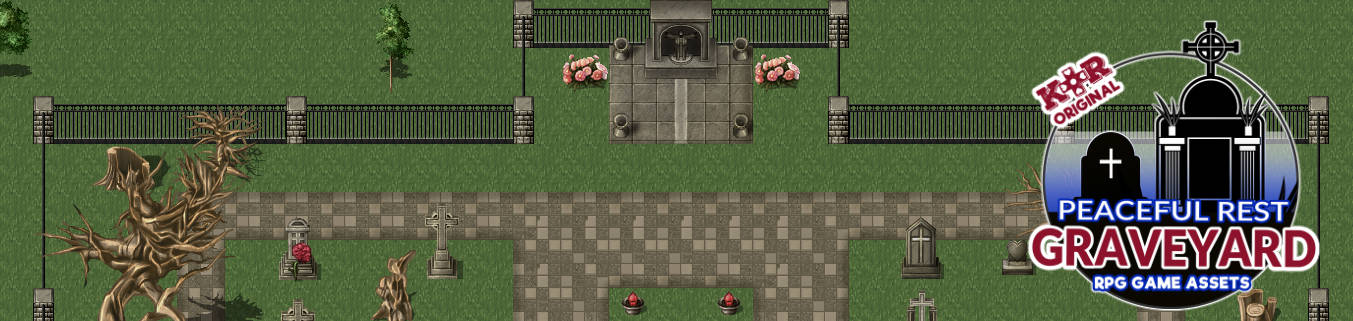 KR Peaceful Rest Graveyard Tileset for RPGs v2!