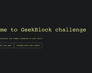 GeekBlock challenge