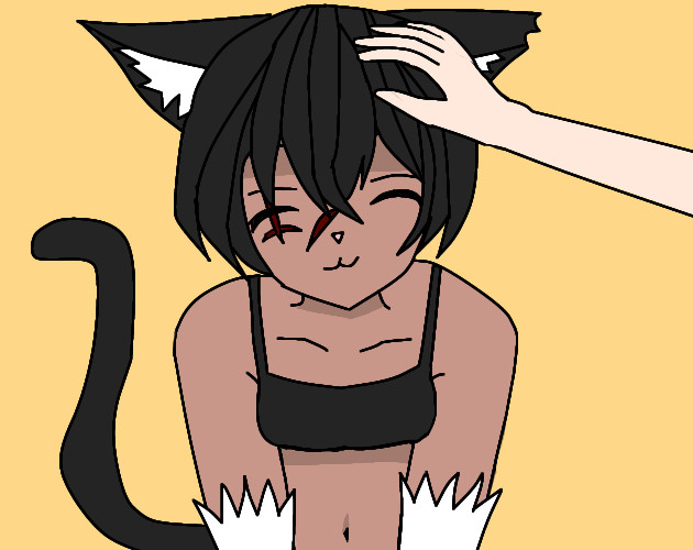 Cat Girls Fighting for Attention! by IvChill