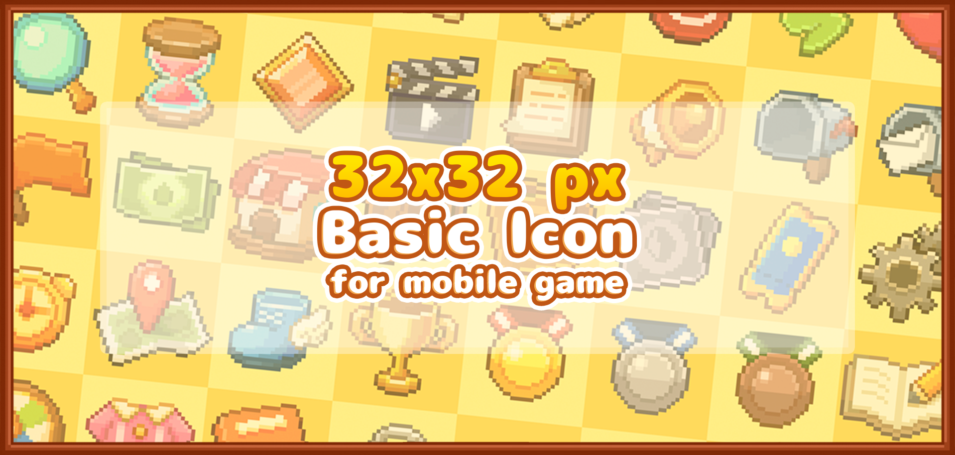 32x32 Pixel Icon Pack For mobile games