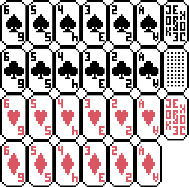 像素扑克牌包| Pixel Playing Cards|Pixel poker pack by 随风逐夏