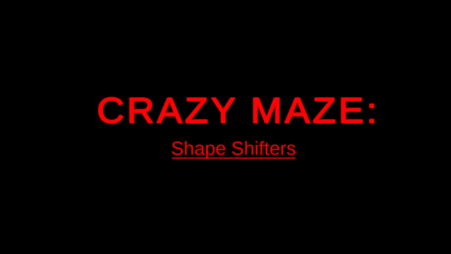 Crazy Maze: Shape Shifters