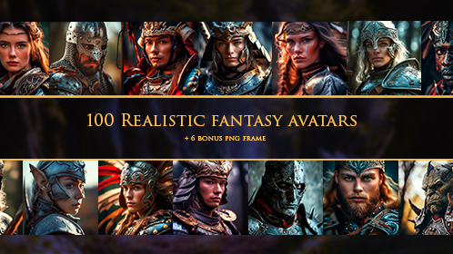 100 WARRIORS avatar badges by GoldenBoy78