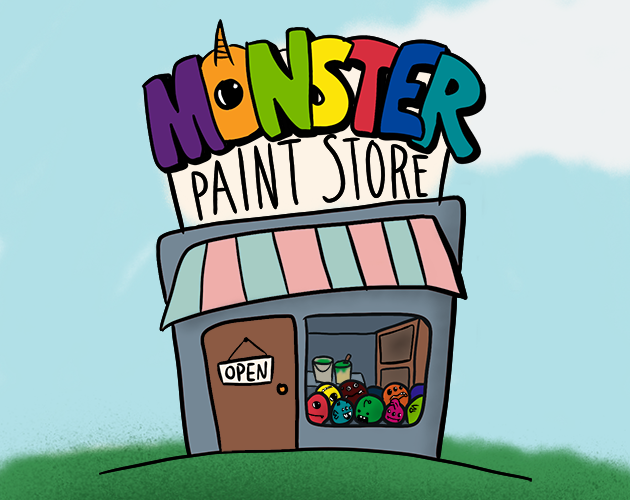 Monster Paint Store by yanjingzz for Game Off 2018 itch.io