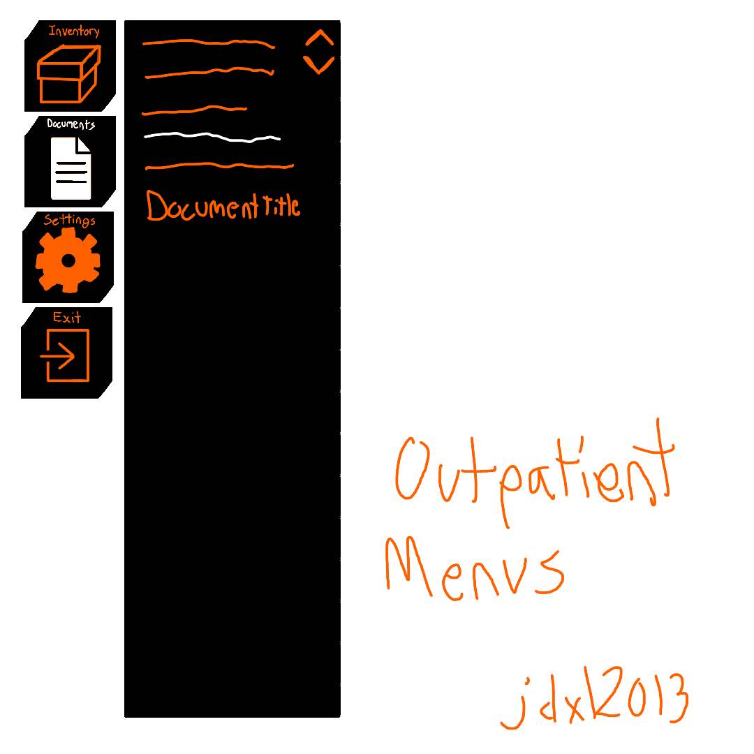 Outpatient jdxl2013 - Documents Menu Concept