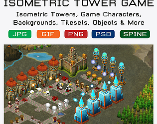 Tower Defense (300 tiles/sprites)