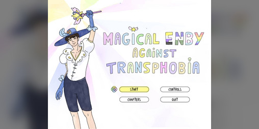 Cover image for Magical Enby against transphobia