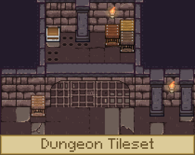 Dungeon tileset by vos grosimbourg