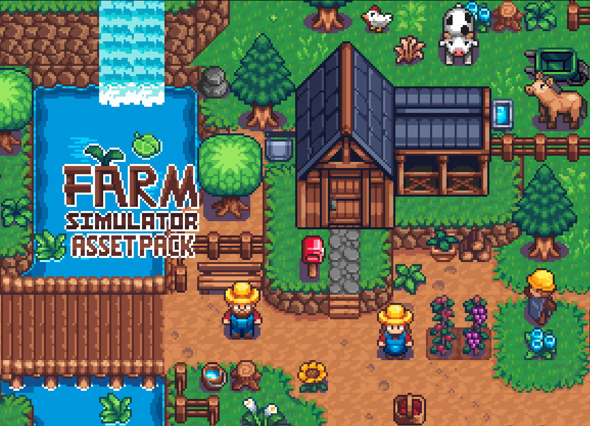 2d Life Farm Simulator Asset-pack By Rareonion