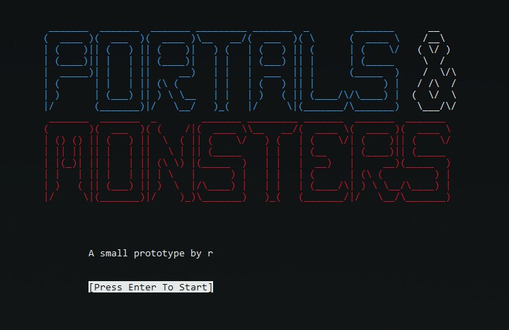 Portals & Monsters Prototype
