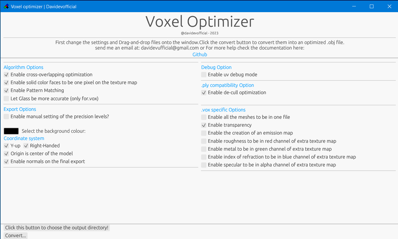 Voxel optimizer