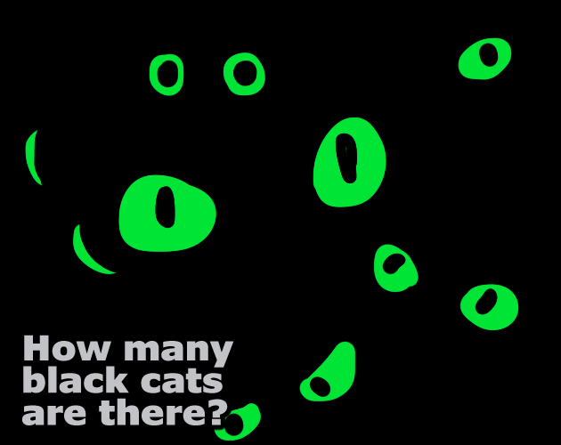 How many black cats are there?