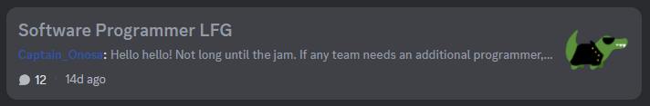 Original Discord Forum post