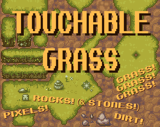 'Touchable Grass' - RPG Tileset [16X16] by SaxonArts