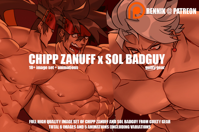 Cover image for Chipp Zanuff x Sol Badguy (Guilty Gear) 18+ Animation/Image Set