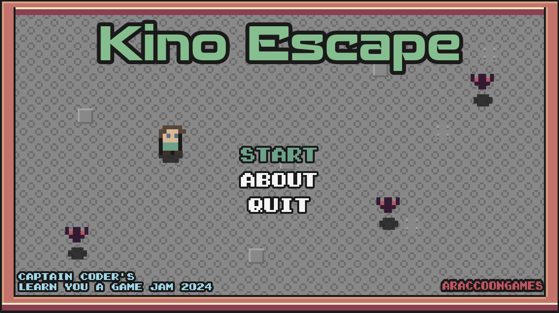 Rate Kino Escape by araccoongames for Learn You a Game Jam 2024 - itch.io