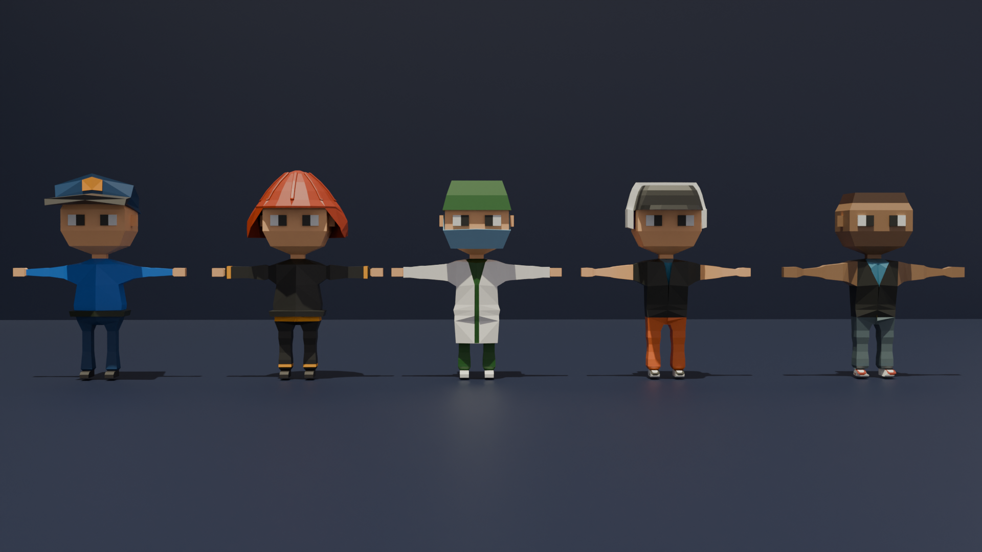 Free Low Poly Characters