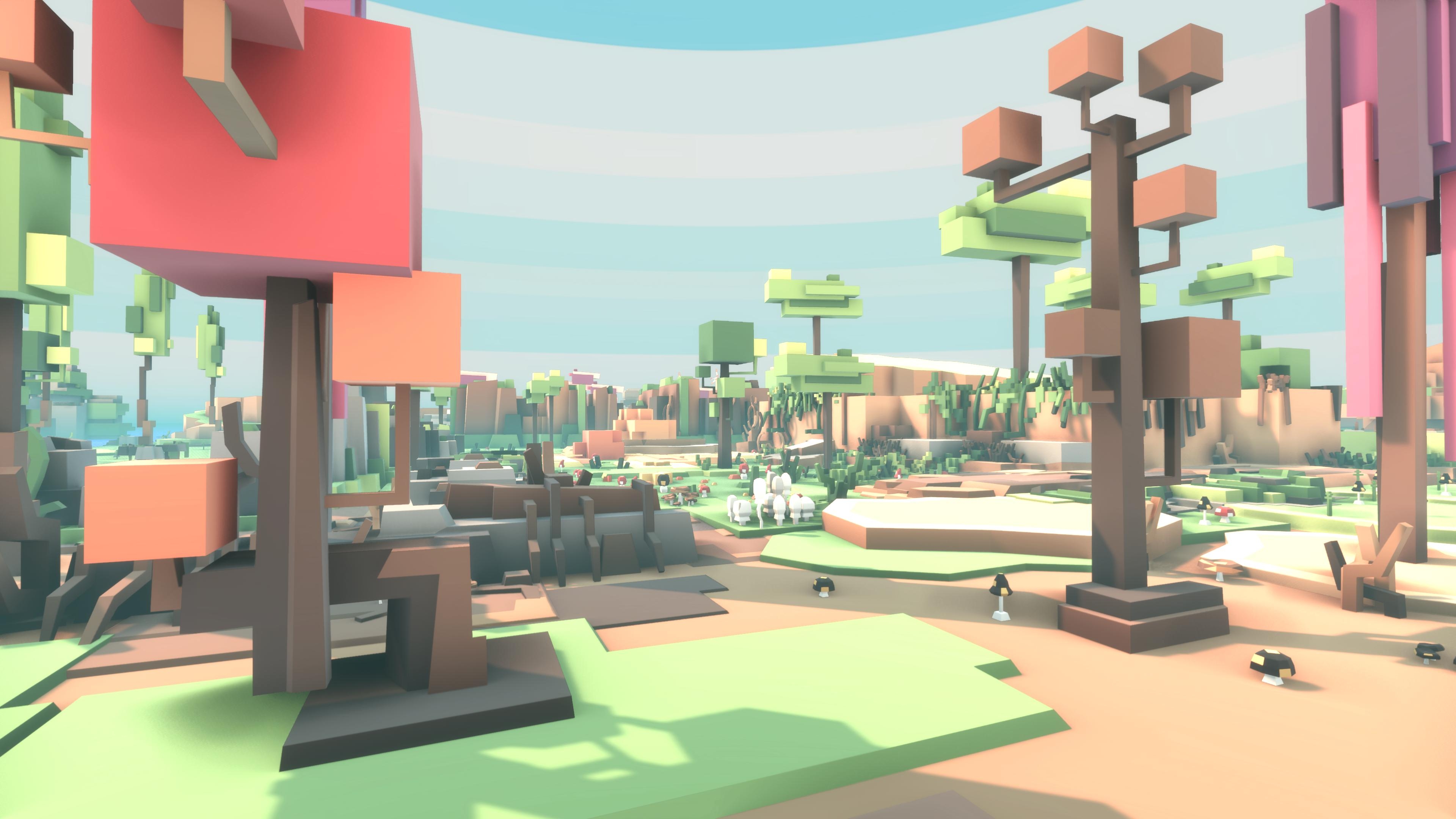 Epic 3D Map for Roblox and Unity Game Low-poly 3D model