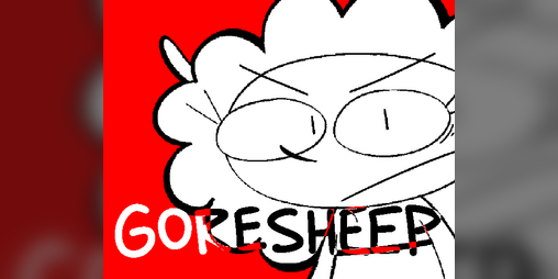 Cover image for GORESHEEP (graphic novel concept)