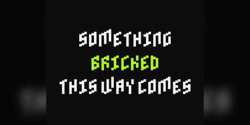 Cover image for Something Bricked This Way Comes