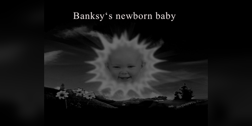 Cover image for Banksy's newborn baby