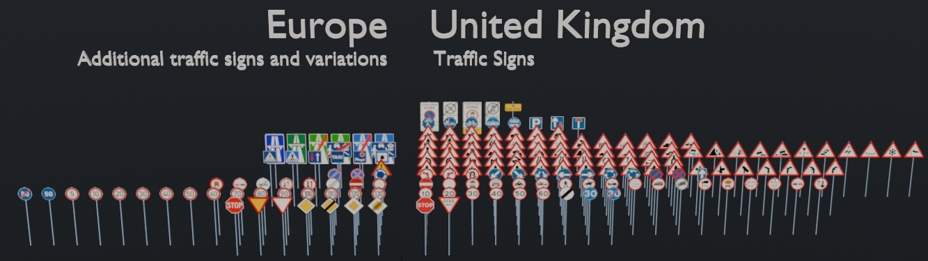 Traffic Signs - European / UK