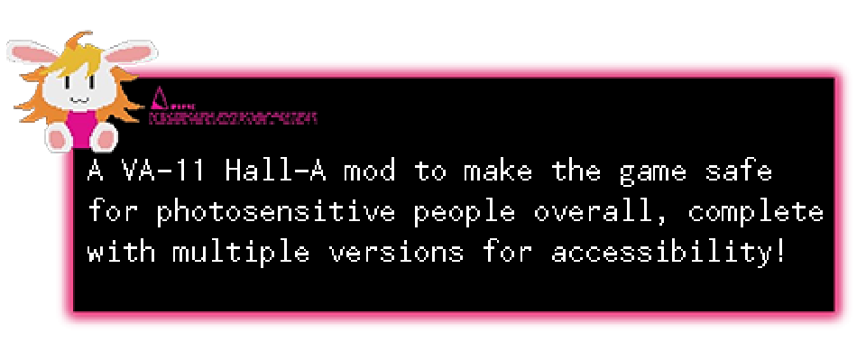 VA-11 Hall-A Photosensitivity Mod