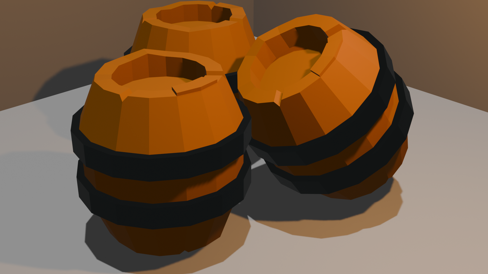 3d Low Poly Barrel By Gpway