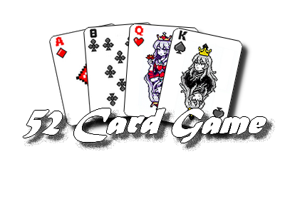 52 Card Game - Spades - Diamonds - Clubs - Hearts --- Pixel Art ---