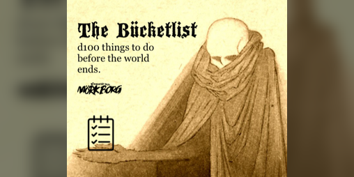 Cover image for The Bücketlist - d100 things to do before the world ends