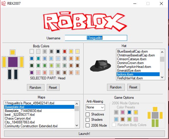 Roblox 2007 By Gamer Pac - roblox 2007