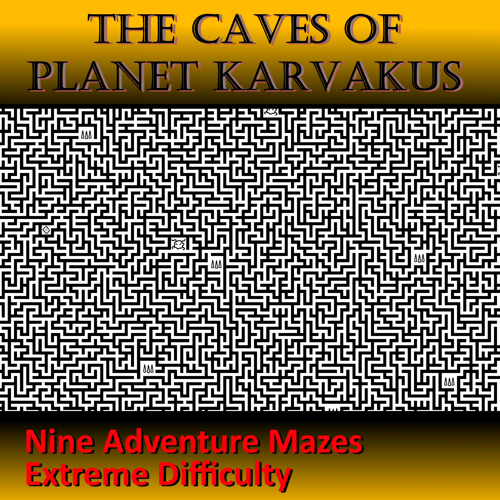 The Caves of Planet Karvakus - Adventure Mazes