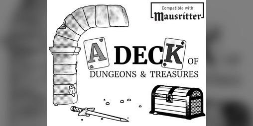 Cover image for A Deck of Dungeons & Treasures (Eng. Ed.)