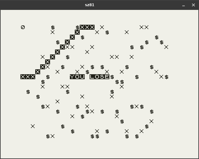 ZX81 Scroll Zone by AdrianPilko