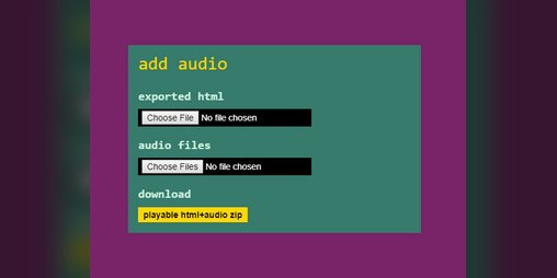 Cover image for add bitsy audio