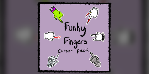 Cover image for Funky Fingers Cursor pack