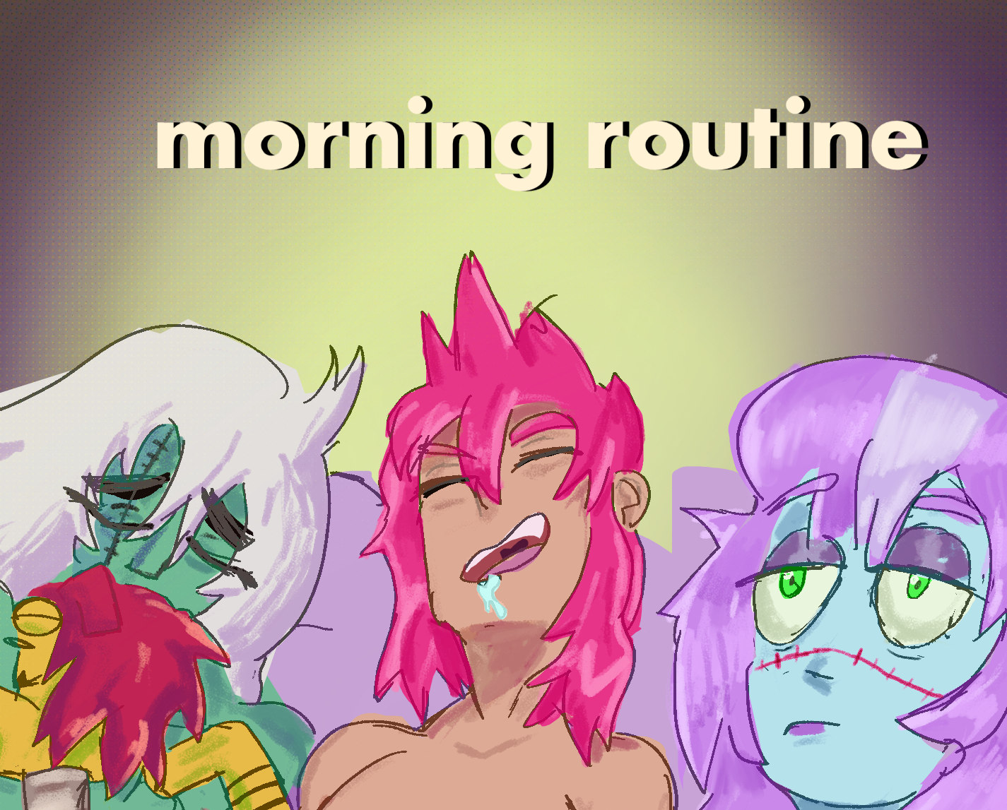 morning routine (demon's layer fancomic)