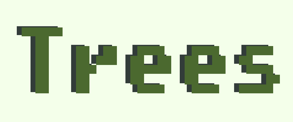 Trees pack(Pixel art)