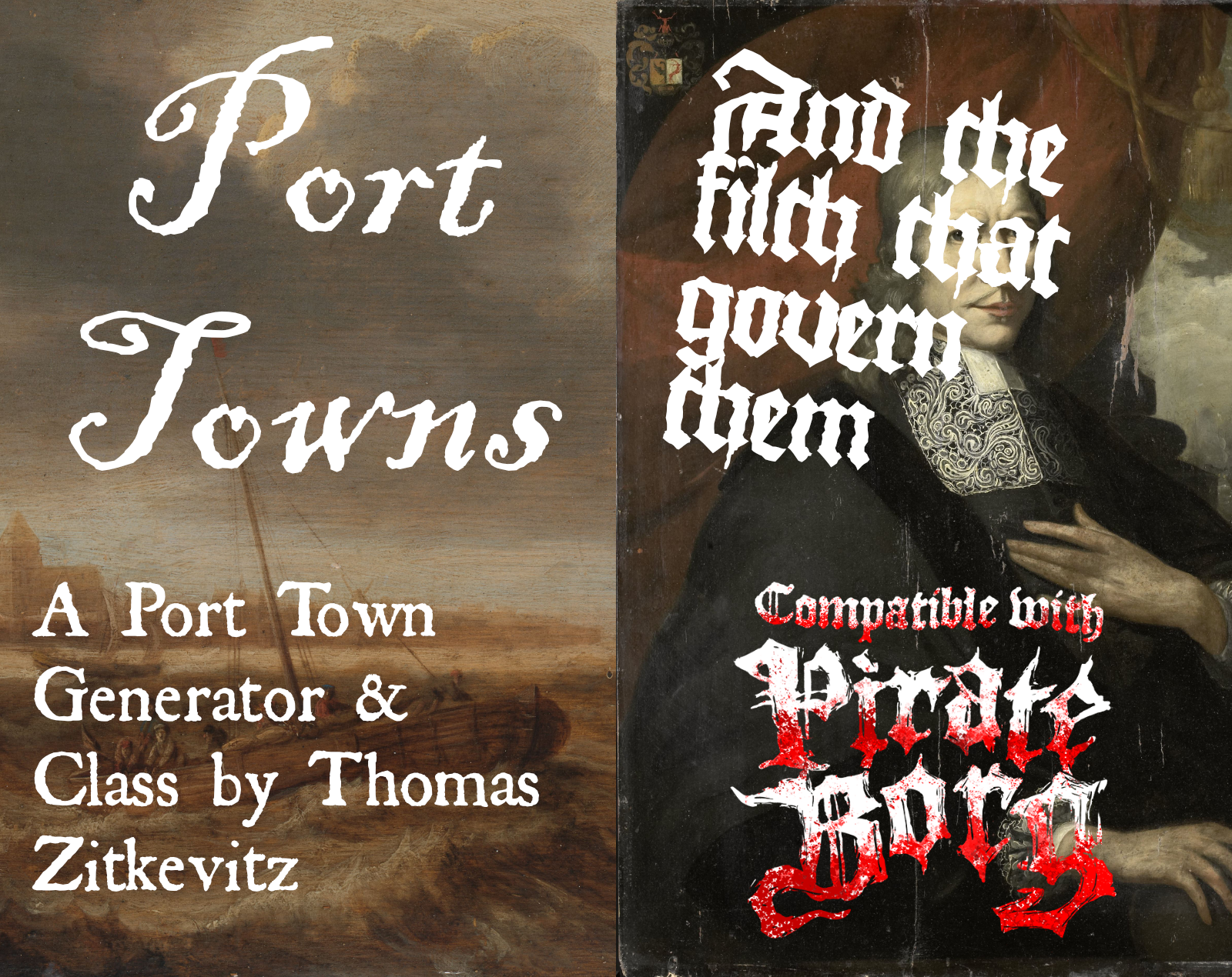 Cover image for Port Towns and the Filth that Govern Them - A Town Generator and Class for Pirate Borg