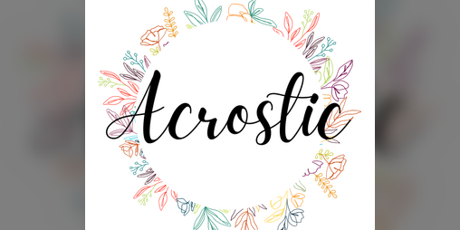 Cover image for Acrostic