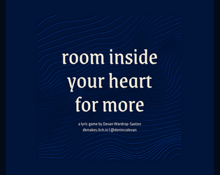 room inside your heart for more  