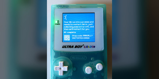 Cover image for Game Boy Blue Screen of Death (BSOD)
