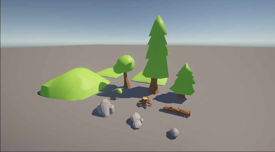 Low Poly Nature Pack (Unity and Zip FBX)