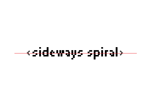 sideways spiral